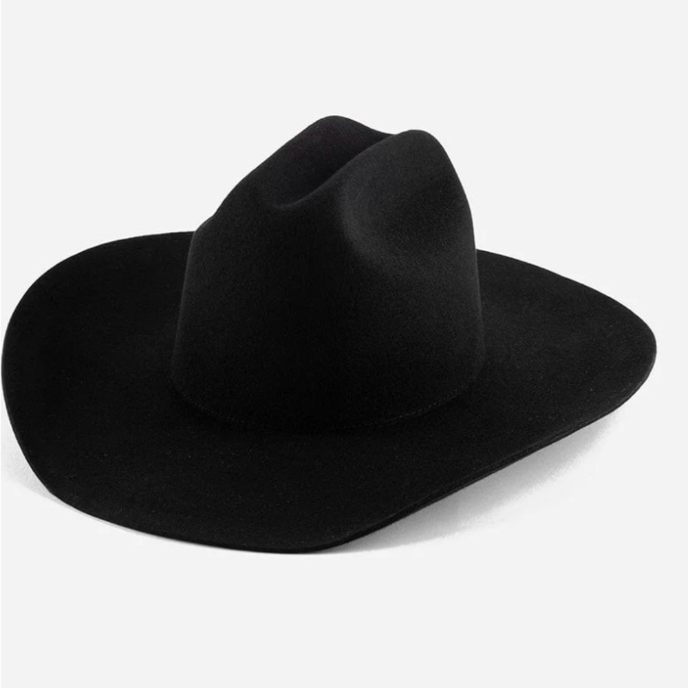 GIGI PIP Black Teddy Cattleman Hat